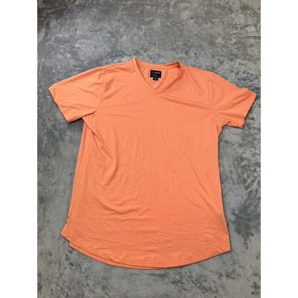 Cuts Clothing V Neck Curve-Hem Shirt Men's Extra Large XL Sunset